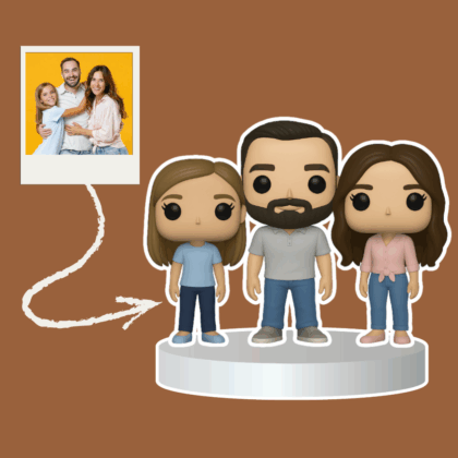 Aile Karakter Figürü (3 Kişilik)
