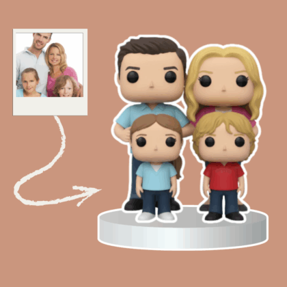 Aile Karakter Figürü (4 Kişilik)